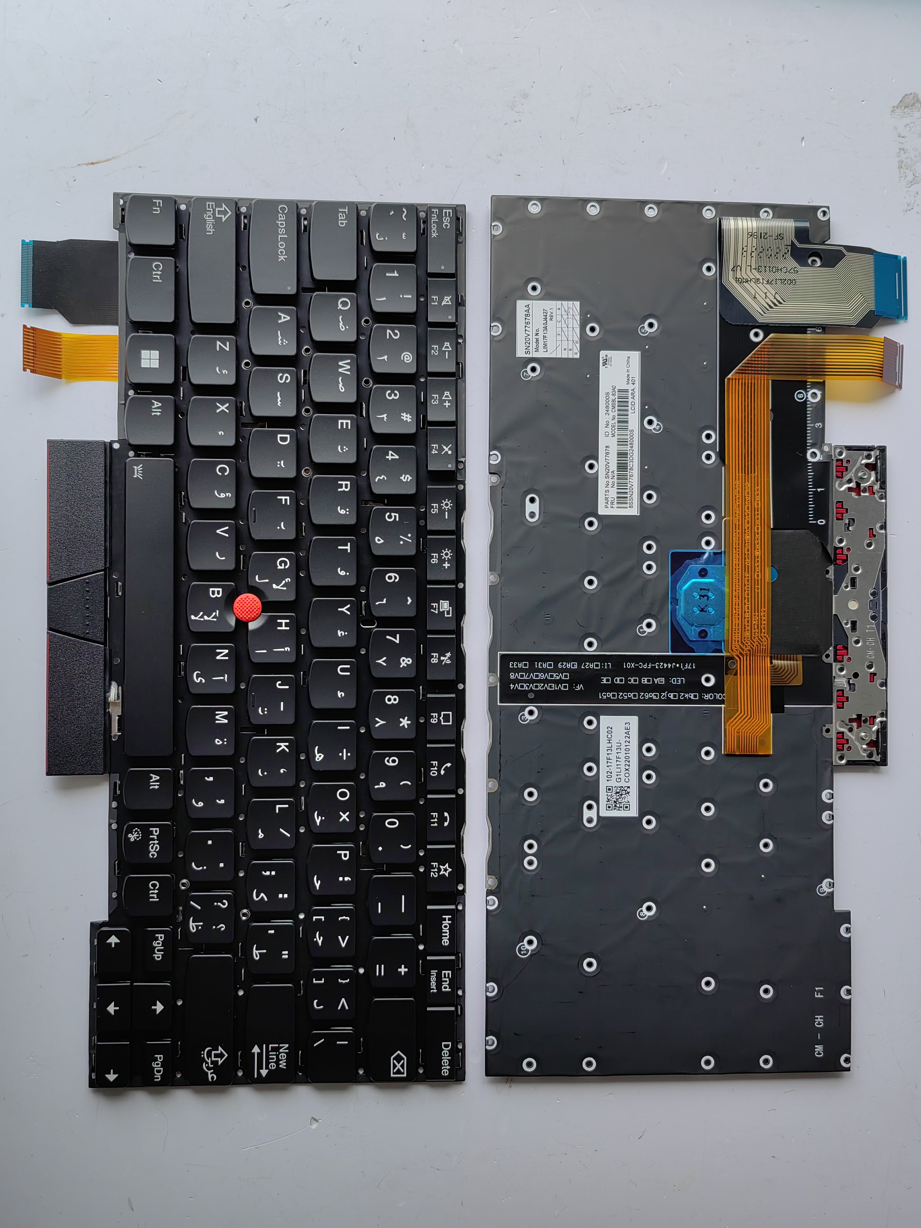 Picture of New Replacement Laptop Keyboard For IBM YOGA X13 GENERATION/YOGA X13 GEN1/YOGA L13 GEN1 BLACK With Point Backlit (OEM) AR Layout